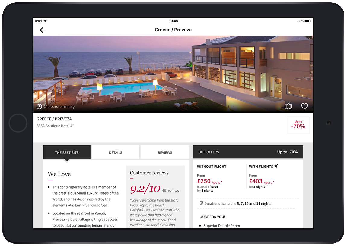 Apps on tablets